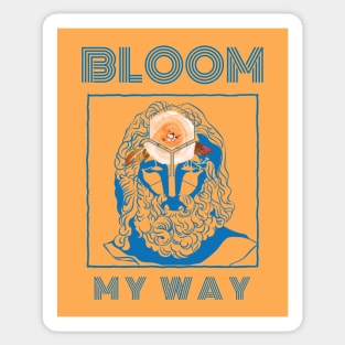 Bloom My Way In Colour French Blue Sticker